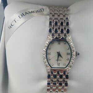 Quartz Mother of Pearl 1/4ct. Diamond Women's Watch
